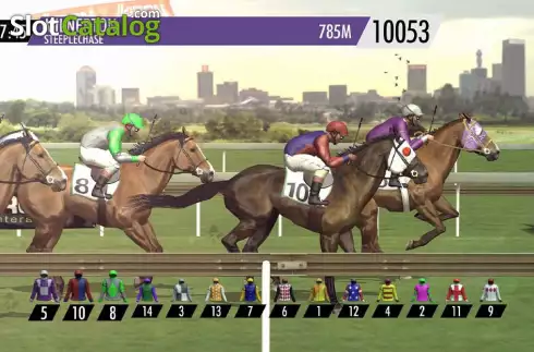 Game screen. Steeple Chase slot