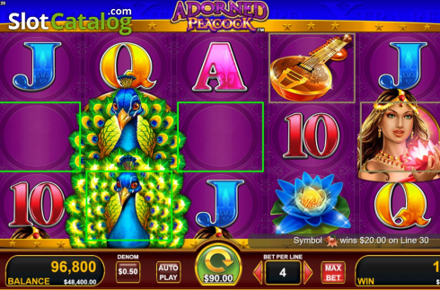 Bildschirm5. Adorned Peacock slot