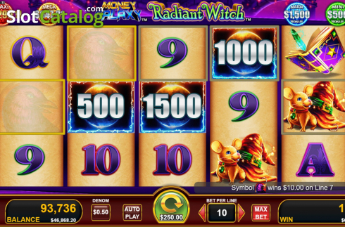 Schermo4. Money Galaxy Radiant Witch slot