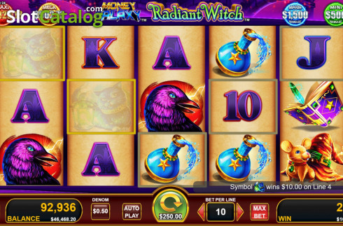 Bildschirm5. Money Galaxy Radiant Witch slot