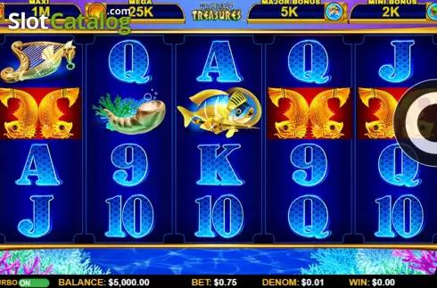 Game screen. Ocean Spin Kingdom's Treasures slot
