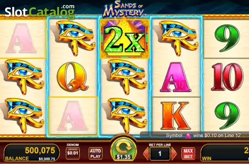 Win screen 2. Sands of Mystery slot