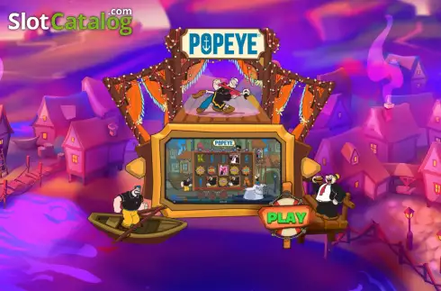 Start Screen. Popeye (Lady Luck Games) slot