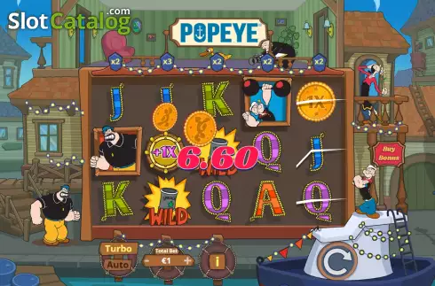 Ekran4. Popeye (Lady Luck Games) yuvası