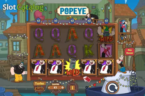Bildschirm5. Popeye (Lady Luck Games) slot