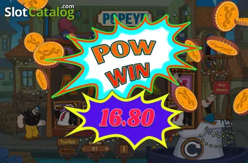 Win Screen 3. Popeye (Lady Luck Games) slot
