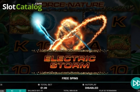 Schermo5. Force of Nature slot