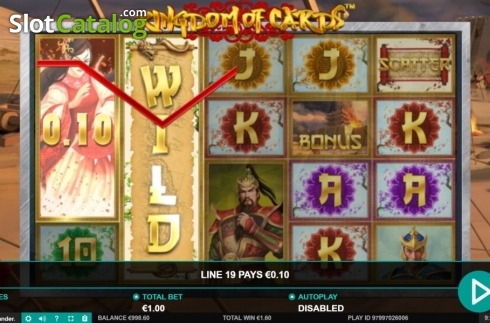 Bildschirm3. Kingdom of Cards slot