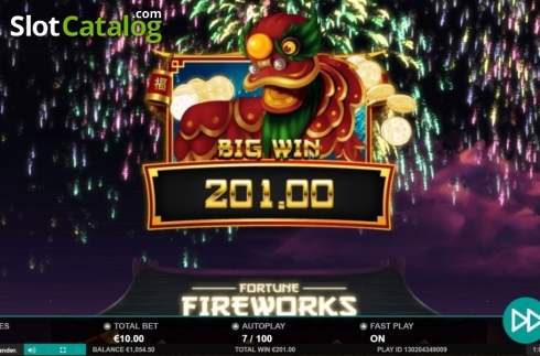 Bildschirm6. Fortune Fireworks slot