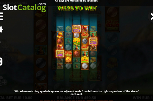 Features . Silk Road Riches slot