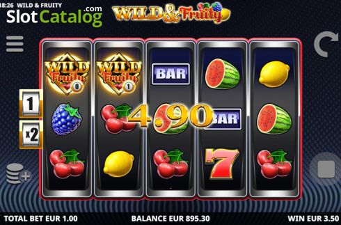Win Screen 3. Wild and Fruity slot