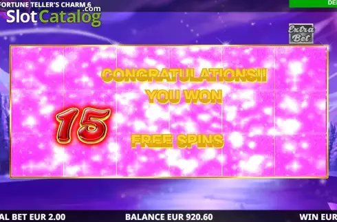 Free Spins screen 2. Fortune Teller's Charm 6 slot