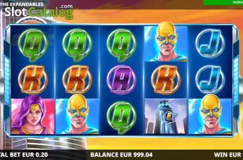 Win screen. The Expandables slot