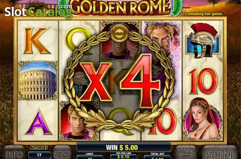 Écran3. Golden Rome Machine à sous