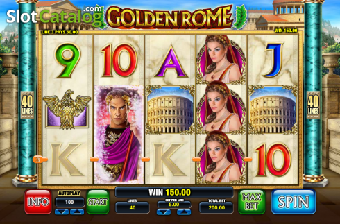 Bildschirm8. Golden Rome slot