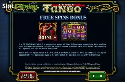 Skärmdump8. Lucky Tango slot
