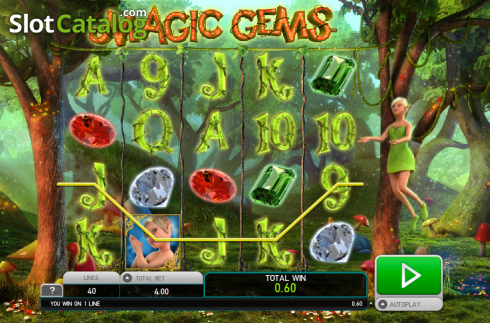 Ekran8. Magic Gems (Leander Games) yuvası