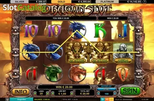 Win screen 2. Dragon Slot Jackpot slot