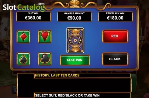Gamble screen. Golden Wild (Leander Games) slot