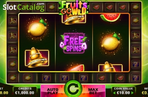 Reel Screen. Fruits Go Wild slot