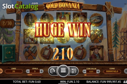 Win screen 3. Gold Bonanza slot