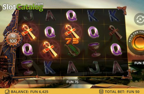 Win Screen 1 - Amun Ra. Wild Gods (Leap Gaming) slot