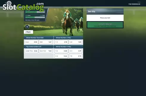 Bets screen. Horses Streak slot