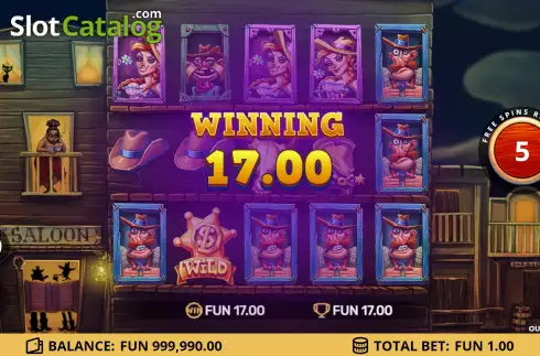 Free Spins Win Screen 2. Outlaws (Leap Gaming) slot