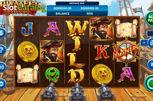 Game screen. Privateer Riches slot