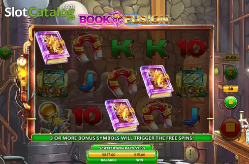 Free Spins Win Screen. Book Of Fusion slot