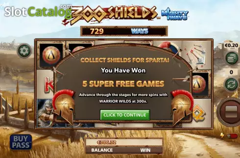 Free Spins 1. 300 Shields Mighty Ways slot
