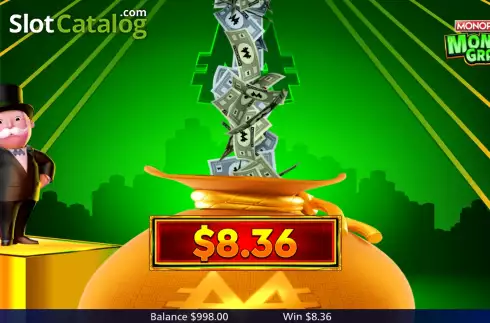 Bonus Gamep Win Screen 3. Monopoly Money Grab slot