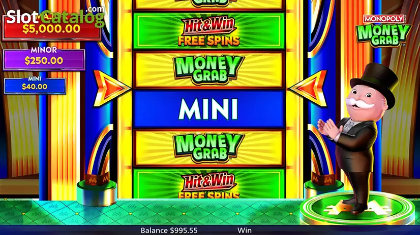 Monopoly Money Grab Bonus Wheel