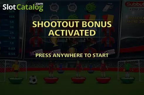 Bonus Round Win Screen. Subbuteo Star Striker slot