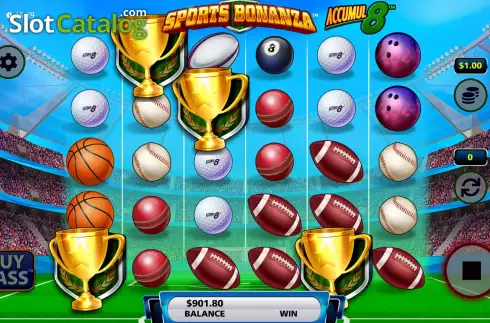 Free Spins Win Screen. Sports Bonanza Accumul8 slot