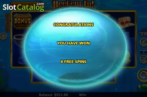 Free Spins Win Screen 2. Reel Em In! A bit Fishy! slot