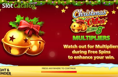 Start Screen. Christmas Vibes slot