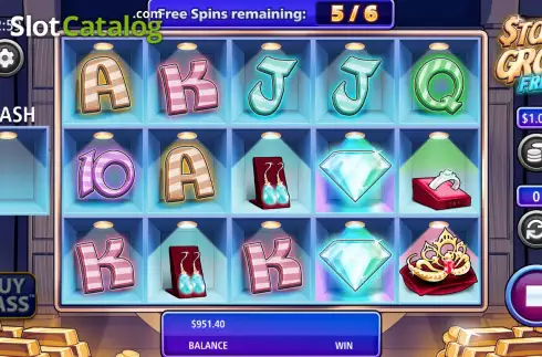 Free Spins screen 2. Stash and Grab Frenzy slot