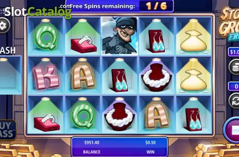 Free Spins screen 3. Stash and Grab Frenzy slot