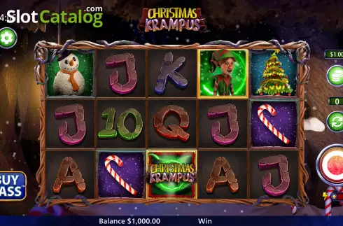 Game Screen. Christmas Krampus slot
