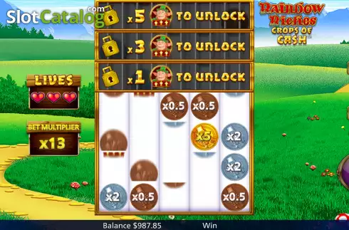 Bonus Gameplay Screen 2. Rainbow Riches Crops of Cash slot