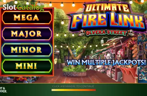 Bildschirm2. Ultimate Fire Link Olvera Street slot