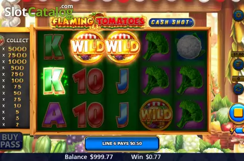 Captura de tela4. Flaming Tomatoes: Cash Shot slot