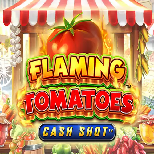 Flaming Tomatoes: Cash Shot Logo