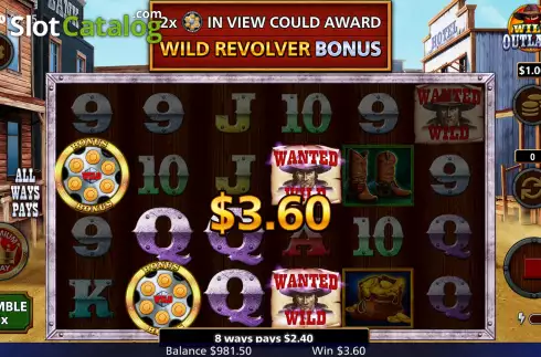 Win Screen 2. Wild Outlaws slot