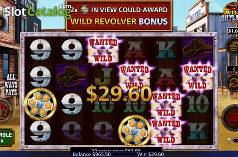 Win Screen 5. Wild Outlaws slot