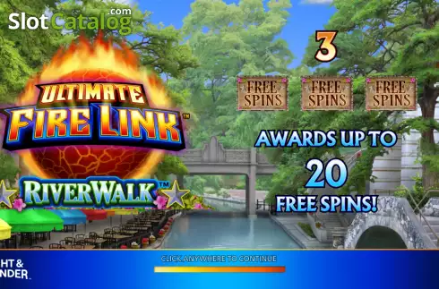 Start Screen. Ultimate Fire Link River Walk slot