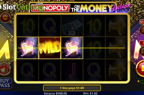 Win Screen. Monopoly on the Money Deluxe slot