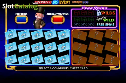 Bonus Win Screen 2. Monopoly Big Event Wonder 500 slot