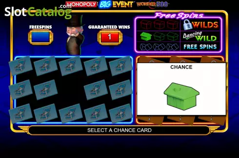 Bonus Win Screen 4. Monopoly Big Event Wonder 500 slot